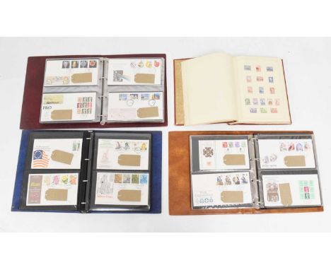 Album of GB, British Commonwealth and world stamps in a simplex album together with three albums of Elizabeth II GB First Day
