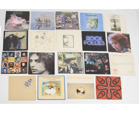 Quantity of mostly 1970s vinyl LPs to include The Who, John Otway, Cat Stevens, Bob Dylan etc