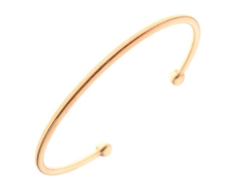 9ct gold torc bangle, 11.7g approx