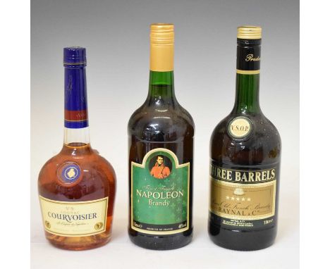 Courvoisier VS Cognac, Three Barrels VSOP and Napoleon Brandy (3)