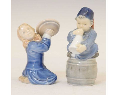Girl Holding A Doll 1938 No.3 Royal Copenhagen Denmark Figurine