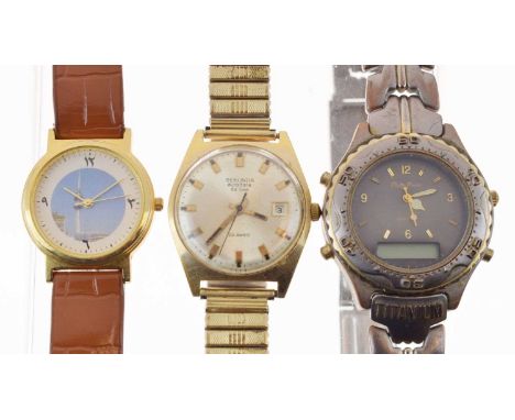 Assorted group of lady's and gent's brand watches to include; Philip Persio quartz, Tell, Tissot Automatic PR516, WS Swiss pe