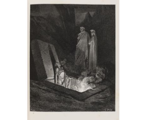 Doré (Gustave).- Dante Alighieri. The Vision of Hell [&amp;] Purgatory and Paradise, 3 vol., wood-engraved portrait and plate