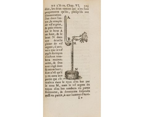 NO RESERVE Hydrostatics &amp; Atmospheric Pressure.- Pascal (Blaise) Traitez de l'Equilibre des Liqueurs et d la Pesanteur de