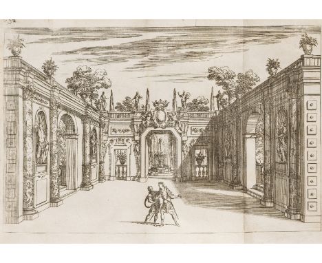 Graziani (Girolamo) Il Cromuele Tragedia, first edition, half-title, engraved frontispiece and 4 folding plates (of 5, lackin