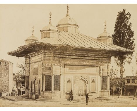 Photography.- Middle East.- Sebah (P.) [11 albumen prints], signed in the negative, laid down and mounted, light surface soil