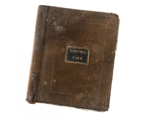 Derbyshire.- Gratrix Farm.- [Farm &amp; Household Accounts in Derbyshire], manuscript, c. 175pp. excluding blanks, ruled in r