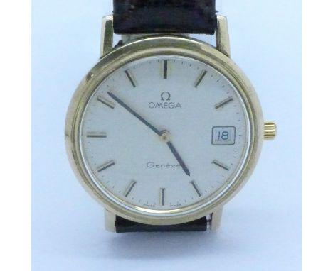 A gentleman's Omega Geneve manual wristwatch