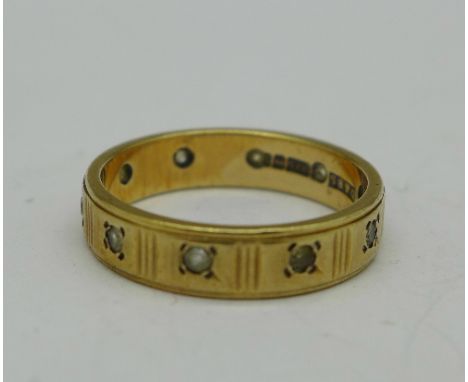 A 9ct gold ring, 2.5g, J