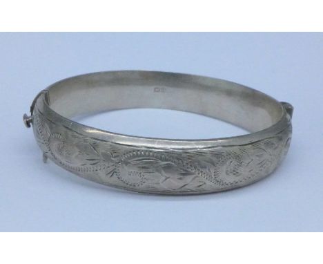 A silver bangle