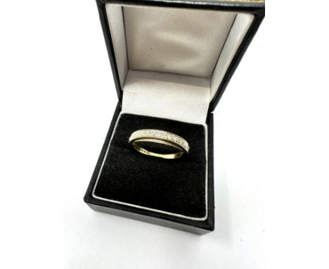 9ct gold diamond  ring (3.2g) 