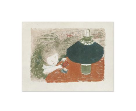 PIERRE BONNARD (1867-1947)L'enfant à la lampe, 1897 (Bouvet, 43)Lithographie en couleurs sur Chine volantTirée à une centaine