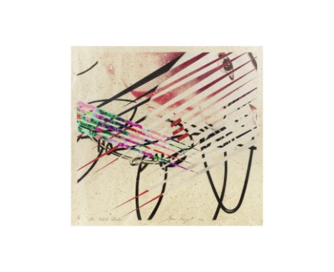 JAMES ROSENQUIST (1933-2017)The Kabuki Blushes, 1986 (Glenn, 206)Issue la suite 'Secrets in Carnations'Lithographie, monotype