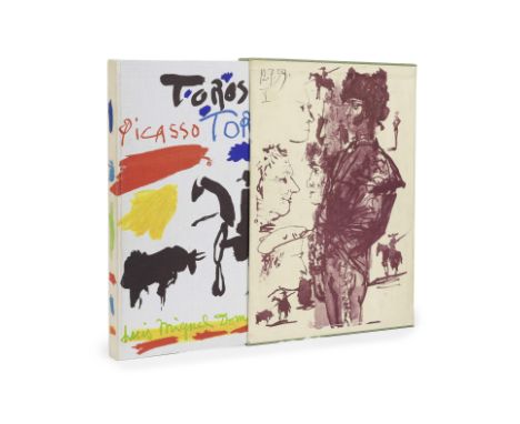 PABLO PICASSO (1881-1973)Toros y toreros, 1961 Textes de Luis-Miguel DominguinOuvrage orné de très nombreuses lithographies d