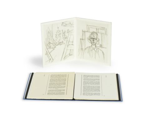 ALBERTO GIACOMETTI (1901-1966)La double vue, 1964 Album comprenant une eau-forte intitulée 'La double-vue'(diptyque) d'Albert