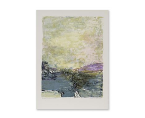 ZAO WOU KI (1920-2013)Hommage à Nobutaka Shikarai, 1991 (Agerup, 354)Lithographie en dix couleurs sur vélin BFK RivesSignéeIm