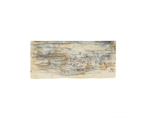 ZAO WOU KI (1920-2013)Paysage Rose et Bleu, 1954 (Agerup, 86)Lithographie en couleurs sur vélinSignée et numérotée 1/200 au c