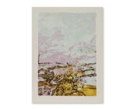 ZAO WOU KI (1920-2013)Sans titre, 1998 (Agerup, 392)Lithographie en couleurs sur vélin d'ArchesSignée, datée et numérotée 25/