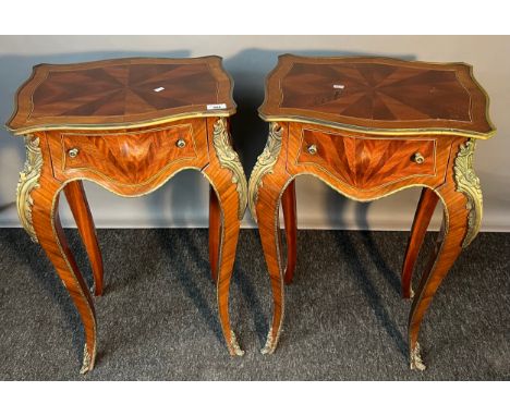A Pair of Louis XV Style lamp tables. [76x44x34.5cm] 
