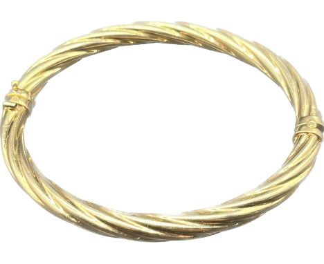 9ct yellow gold bangle. [8.97grams] 