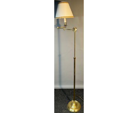 1970's Italian brass articulated standard lamp 