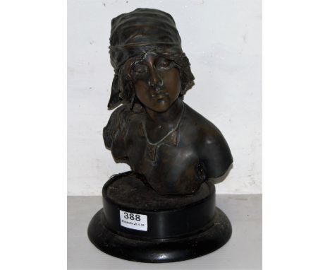Bronze Study of a Persian Boy 9.5”h, on a circular base
