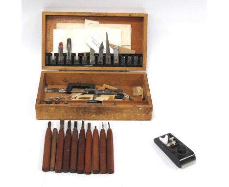X-Acto Hobby Knife Set Including Planes, clamp, various blades, in box.