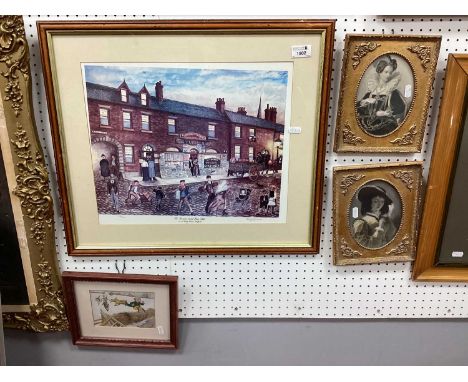 Terry Gorman, H. Turner &amp; Son, Sheffield, limited edition colour print of 300 31.5 x 40cm pencil signed, pair of XIX Cent