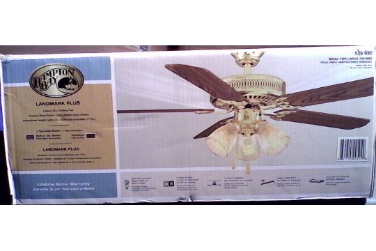 Ceiling Fan, Hampton Bay 52" "Landmark Plus" Model 525 930 ...