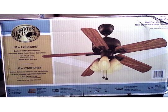 Ceiling Fan Hampton Bay 52 Lyndhurst Model 795 904 Oil Eubbed