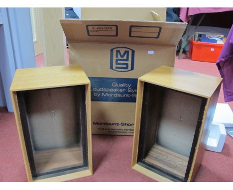 A Pair of Mordaunt - Short MS079 Loud Speaker Outer Casings.
