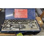 Socket Set, incomplete with case
