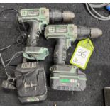 2 Kielder rechargeable Drills, with charger