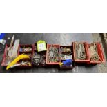 Quantity Screws, Ironmongery, etc, to 7 bins