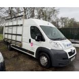 Peugeot Boxer 435L4H2 HDi Van, with glass rack; Registration: LN14 VJK; Date of Registration: 31