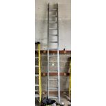 Aluminium 13-rung double extension Ladder