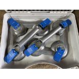 Pair Bohle 3-cup Glass Lifting Clamps, with case