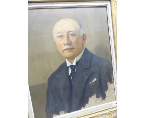 MARCEL HESS (1878-), PORTRAIT OF A GENTLEMAN, SIGNED, OIL ON CANVAS, 63 X 53CM