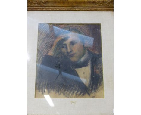 20TH CENTURY SCHOOL, PORTRAIT OF A YOUNG MAN, PASTEL, 42 X 34CM