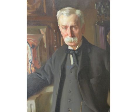 ALFRED PRIEST (1874-1929) PORTRAIT OF A GENTLEMAN, SIGNED AND DATED JAN. 1906, OIL ON CANVAS, 117 X 92CM UNFRAMED