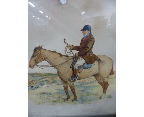 A VINTAGE COLOUR PRINT AFTER GEORGE A. FOTHERGILL, A BIT OF OLD YORKSHIRE, PENCIL, SIGNED AND INSCRIBED, 62 X 49CM
