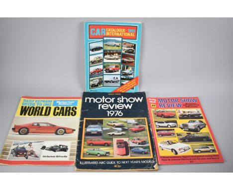 A Collection of Vintage Car Magazines to include Car Catalogue 1981, Motoshow Review, World Cars Etc