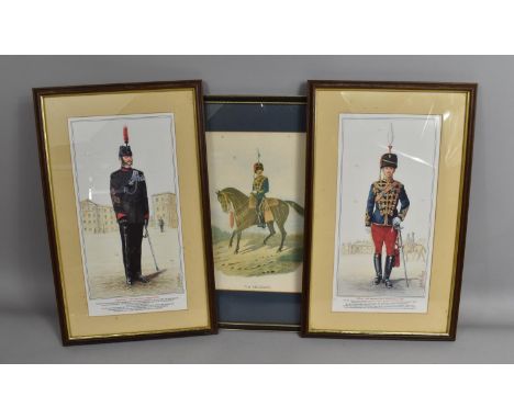 A Pair of Framed Prints, Officers, Officer-11th Hussar (Prince Albert's Own) C.1890 and Bugle Major-The Royal Green Jackets (