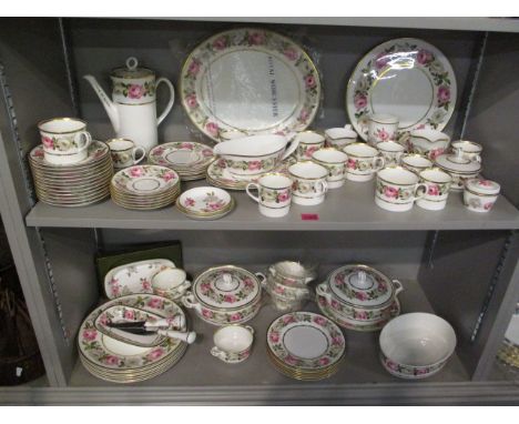 A Royal Worcester Royal Garden pattern tea, coffee and dinner service, comprising approximately 83 pieces