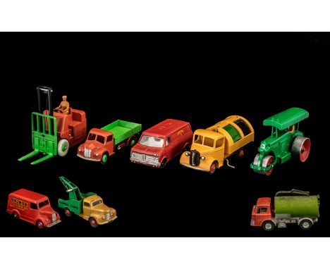 Dinky Toys - Collection of 1960/70s Diecast Metal Trucks, etc.  Comprising:  1.  Johnson Road Sweeper; 2. Trojan;  3. Bedford