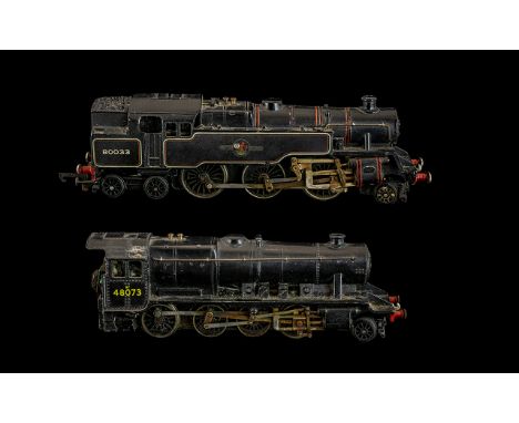Diecast Locomotive Interest. Comprises 1/ Wren - 3 Rail 00 Gauge Scale Model Diecast Locomotive. No 80033. British Rail Green