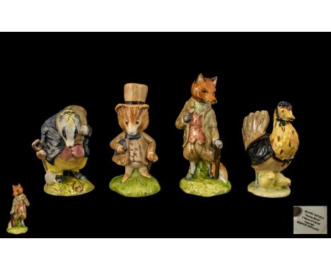 Beswick Beatrix Potter Figures ( 4 ) In Total. Comprises 1/ ' Mr Tod ' BP-4, Modeller Ted Chawner. Issued 1988 - 1993. Height