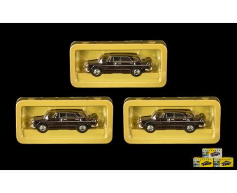 Vanguards Precision Diecast Model Cars.  Scale 1:43, 3 boxed models.  Rover P5 Mk II burgundy colour, with box.  All in as ne