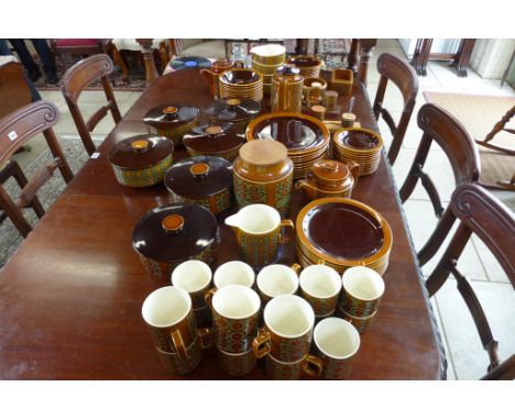 A Hornsea Bronte 1977 dinner tea service - approx 80 pieces - some usage marks 