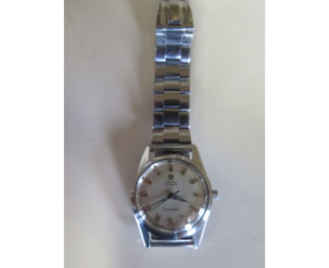 Am Omega Seamaster Automatic stainless steel gents vintage wristwatch, 36mm wide including button with replacement bracelet s